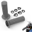 Universal Motorcycle Handlebar Grips with The Snap-in Cam Grey 3
