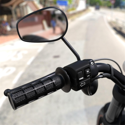 Universal Motorcycle Handlebar Grips with The Snap-in Cam Black 2