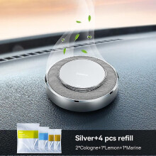 (Silver)Perfume Reer Car Metal Adjable Aroma Diffuser Ner Perfume Scent