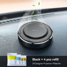 (Black)Perfume Reer Car Metal Adjable Aroma Diffuser Ner Perfume Scent