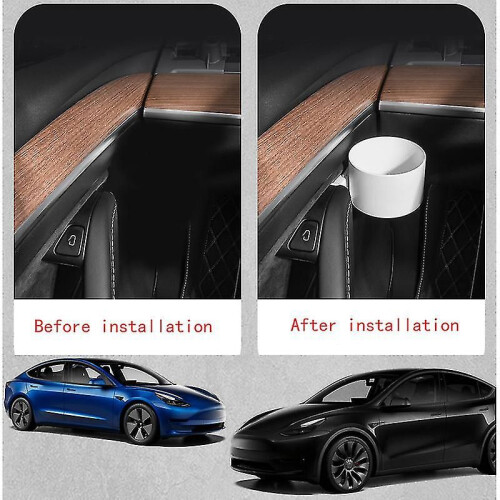 (White  Left)Car Door Interior H Stora Izer Rative Refit Protective Accessories For Tesla 2021-2022 2