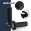 Universal Motorcycle Handlebar Grips with The Snap-in Cam Black 5