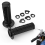 Universal Motorcycle Handlebar Grips with The Snap-in Cam Black 3
