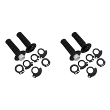 Universal Motorcycle Handlebar Grips with The Snap-in Cam Black