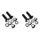 Universal Motorcycle Handlebar Grips with The Snap-in Cam Black 1