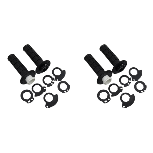 Universal Motorcycle Handlebar Grips with The Snap-in Cam Black