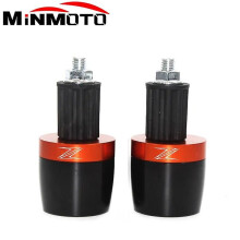 (Orange-B)Motorcycle Cnc Handle Bar Handlebar Grips Cap End Handle Plugs Cap For Kawasaki Z400 Z800