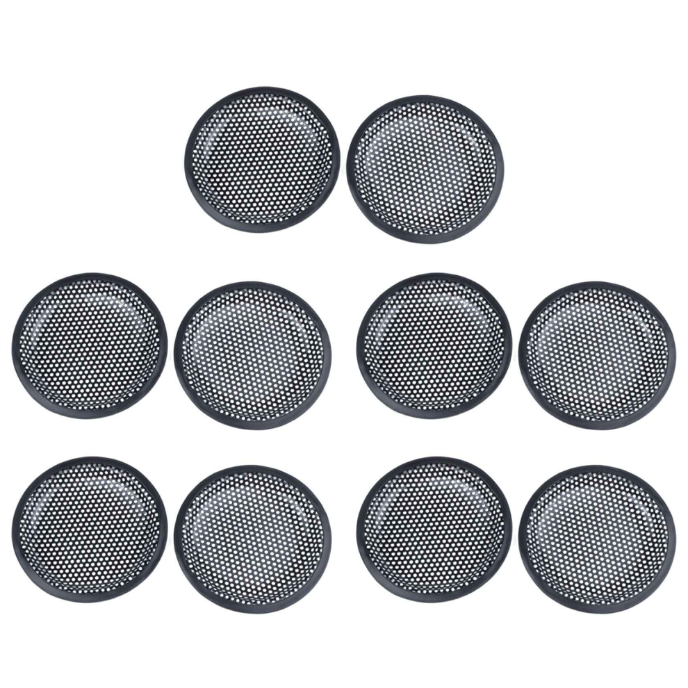6.5Inch Metal Mesh Round Car Woofer Cover Speaker Grill 2 Pcs Black 4713376358496