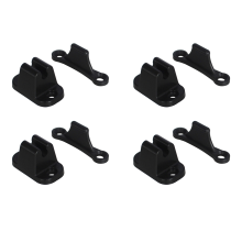 Door Retainer Kit T Shape Door Stop Retaining Catch Latch Black