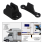 Door Retainer Kit T Shape Door Stop Retaining Catch Latch Black 2