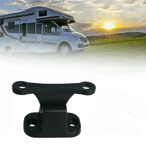 Door Retainer Kit T Shape Door Stop Retaining Catch Latch Black 2