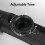 Kazoo with 5 Extra Membranes, Adjustable Tone Metal Kazoo (Black) HG 2