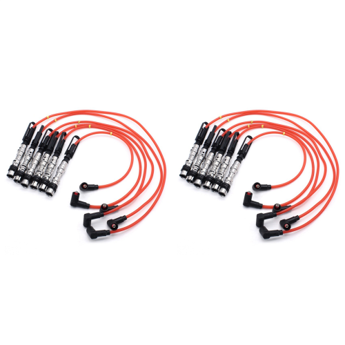 6Pcs Ignition Coil Spark Plugs Wires Cable for Golf III Corrado VR6