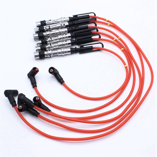 6Pcs Ignition Coil Spark Plugs Wires Cable for Golf III Corrado VR6 1