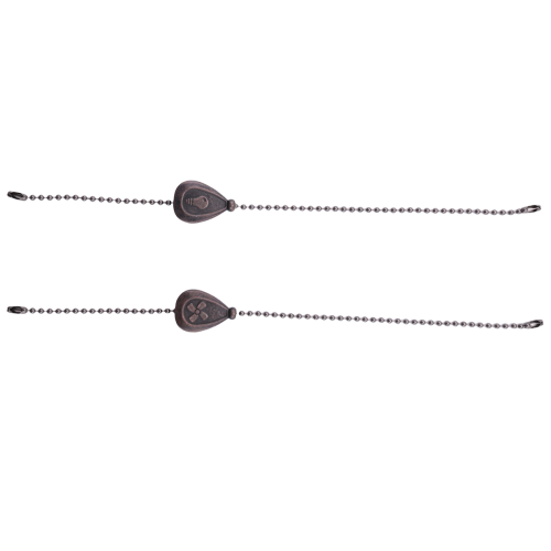 2Pcs Bronze Ceiling Fan Pull Chain Set, Decorative Fan Pendant
