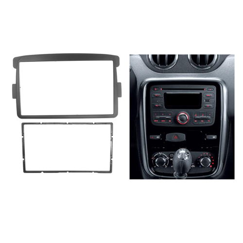 2Din Car Fascia for Duster Car DVD Frame Kit 1