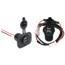 12V Dual Usb Car Lighter Socket Splitter Charger Plug