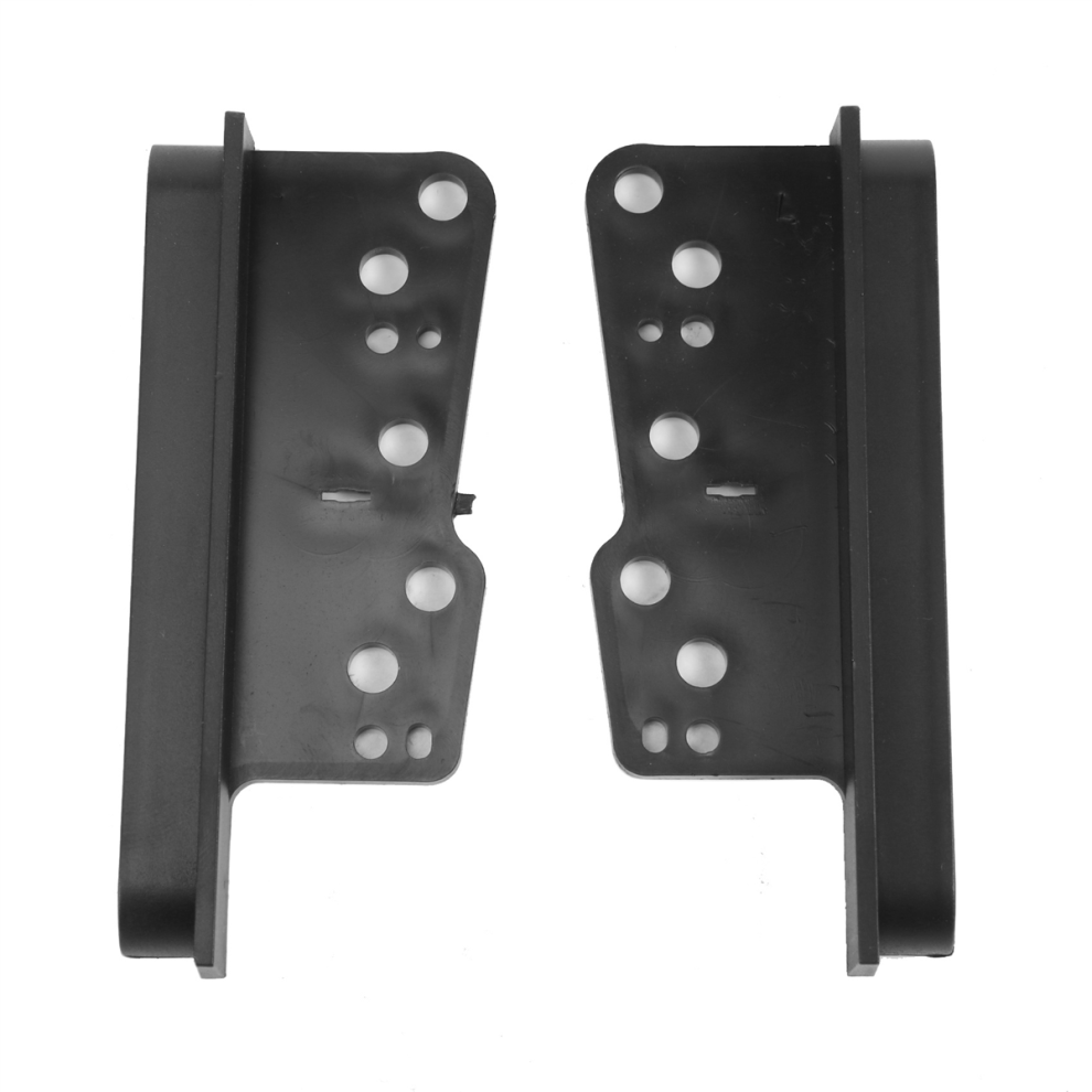 2 Double Din Fascia Facia Dash Kit Car Stereo Side Trims Brackets Black 4714181661399