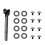 1Pair for 82134,1JV471J3AA Rear Door Handle Pull 5