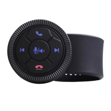 7-Key Car Wireless Steering Wheel Remote Control Button Black