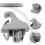 2Pcs Gray Sun Visor Hook Holder Clip MR779704 MR779705 7