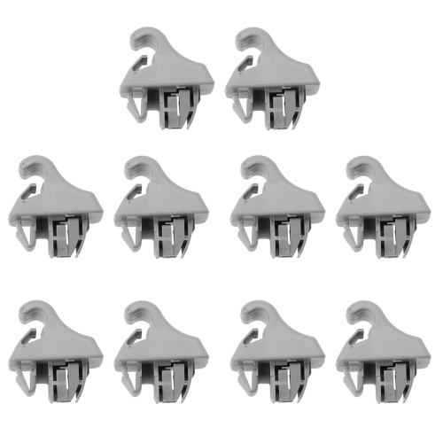 2Pcs Gray Sun Visor Hook Holder Clip MR779704 MR779705