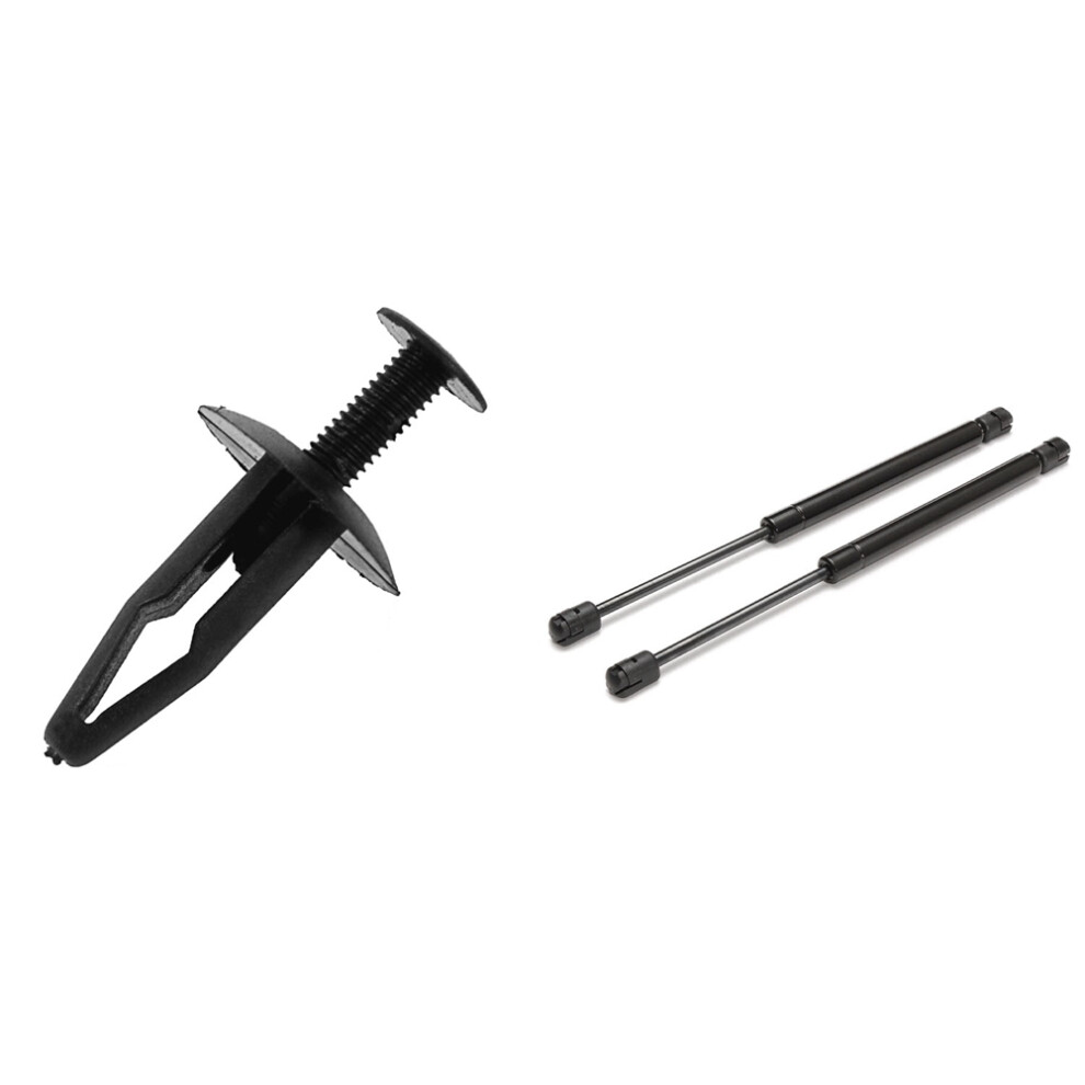 25Pcs Plastic Rivets Fastener Car Bumper Push Clips 32Mm Long Black 4714181679448