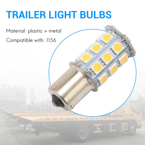 10X Warm White 27 SMD LED Trailer Interior Light Bulbs 2