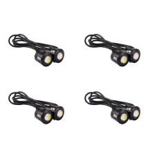 2pcs LED Eagle Eye Backup Light White Light 9W black