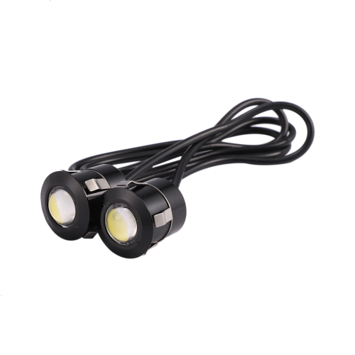 2pcs LED Eagle Eye Backup Light White Light 9W black 2