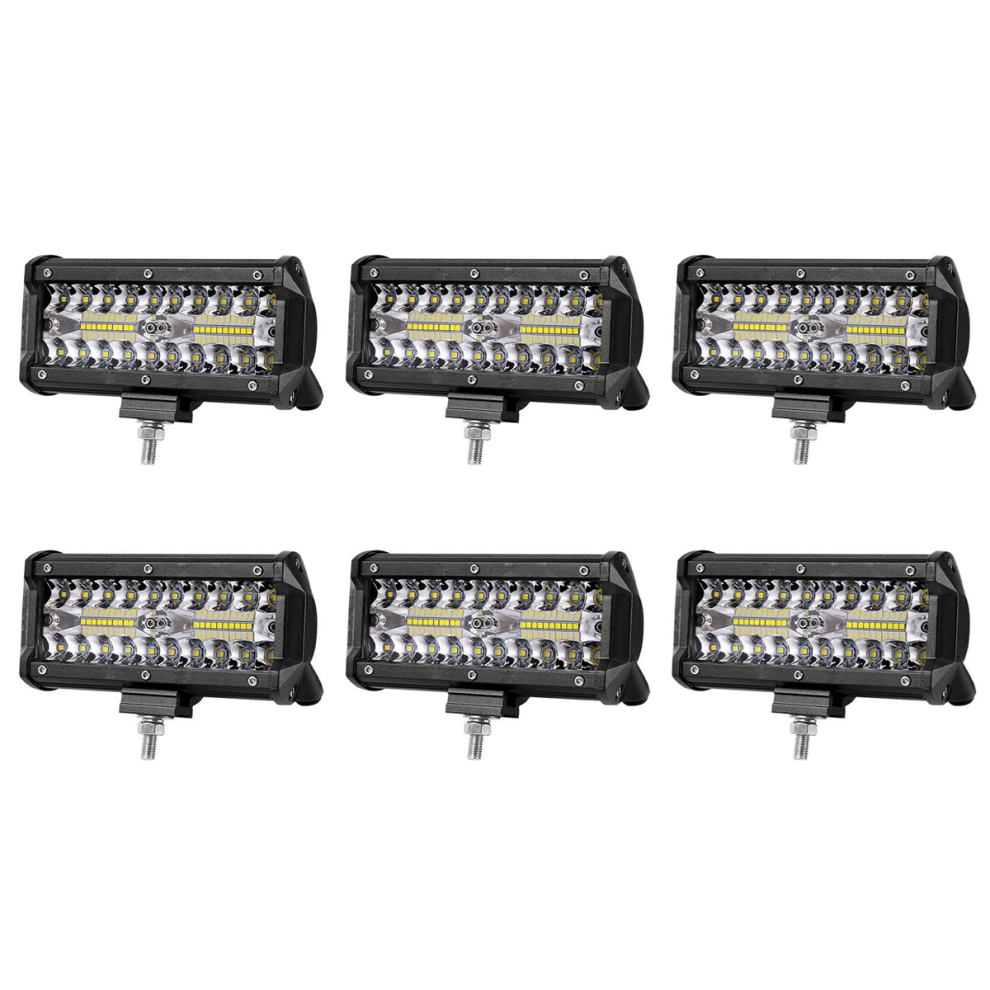 7 Inch Led Bars Flood Beam For Offroad Boat Car Tractor Truck Light 4714181683872