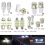 14Pcs LED Interior Package Kit for T10 36mm Dome License Plate Lights 7