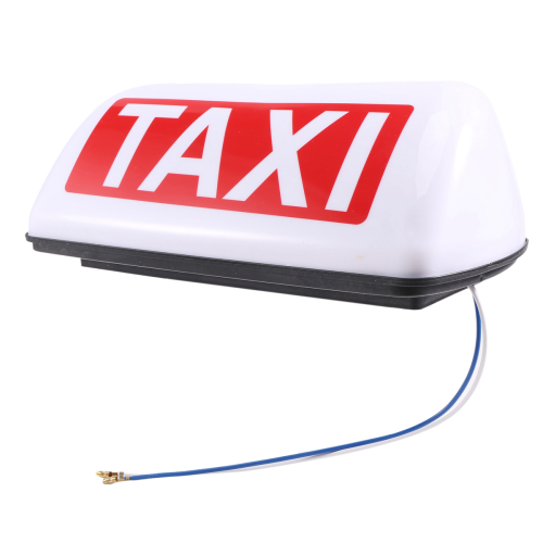 12V Waterproof Top Sign Magnetic Meter Cab Lamp Light LED - White