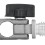 Adattatore a prisma in alluminio da 5/8-11F a 5/8-11M, argento 11