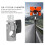 Adattatore a prisma in alluminio da 5/8-11F a 5/8-11M, argento 10