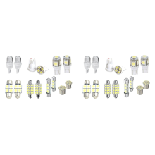 14Pcs LED Interior Package Kit for T10 36mm Dome License Plate Lights
