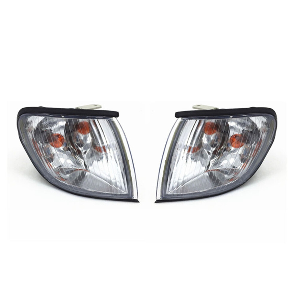 Pair Front Head Corner Turn Signal Indicator Lamp Light/White 4714181693833