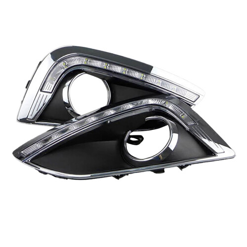 1Pair Daytime Running Light with Fog Lamp Hole for IX35 10-13