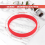 Silicone Rubber Wristband Bangle Red 7