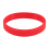 Silicone Rubber Wristband Bangle Red 2