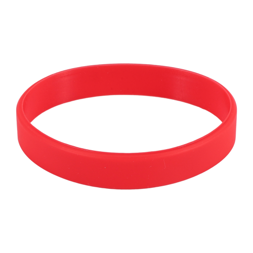 Silicone Rubber Wristband Bangle Red 1