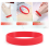 Silicone Rubber Wristband Bangle Red 5