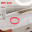 Silicone Rubber Wristband Bangle Red 4