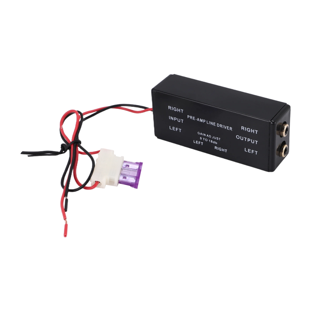 Input/Output Signal Amplifier Booster Adapter Black 4714181650560