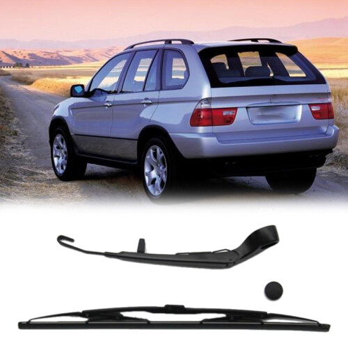 2Pcs Car Rear Window Windshield Wiper Arm Blade Set for X5 E53 1