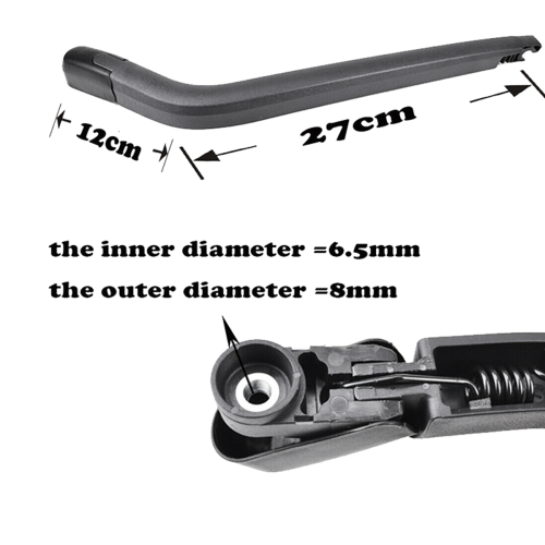 Rear Windshield Wiper Arm Blade Set for Fortuner 2008-2017 2