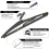 for 2013-2017 Rear Wiper Arm Blade Set 3