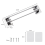 RV Accessories Travel Trailer Bathroom Corner Storage Rod Retractable 4