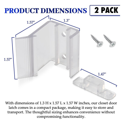 RV Sliding Mirrored Door Latch H527 Universal Mirror 2
