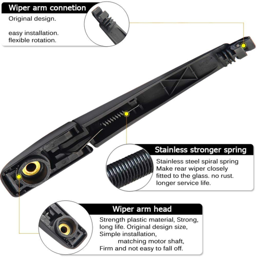 for 2013-2017 Rear Wiper Arm Blade Set 1